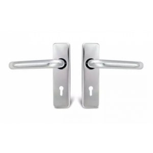 Handle with Round Bar Lever on Plate Furniture - door handle